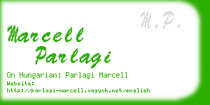 marcell parlagi business card